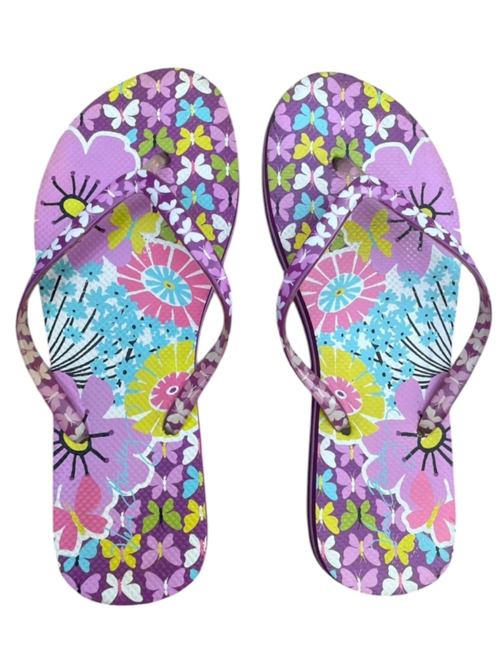 Vera Bradley Floral Butterfly Sandals